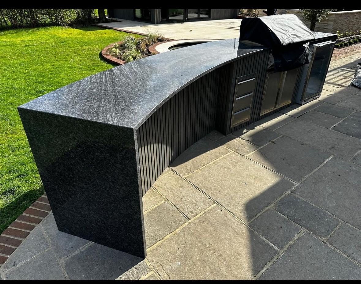 Outdoor granite worktop & BBQ station