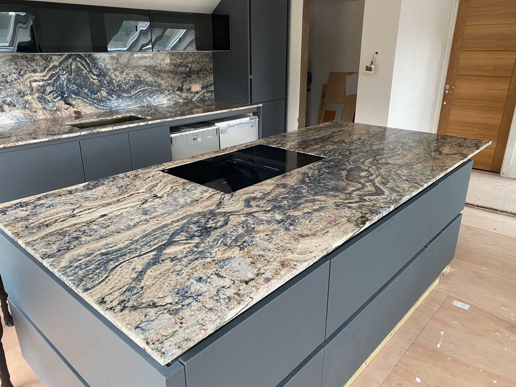 Granite kitchen worktop installation in Knightsbridge, London